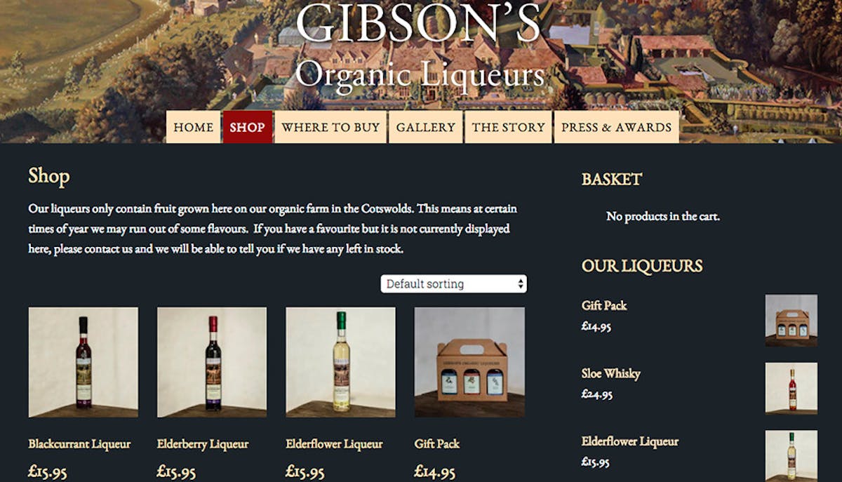 Gibsons Organic Liqueurs